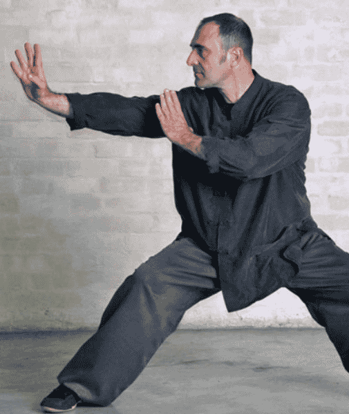 Si Gung Marco demonstrating a Kung-Fu stance